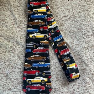 Vintage Car Patterned Tie